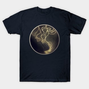 Aesir gods arriving through the Northern Lights T-Shirt